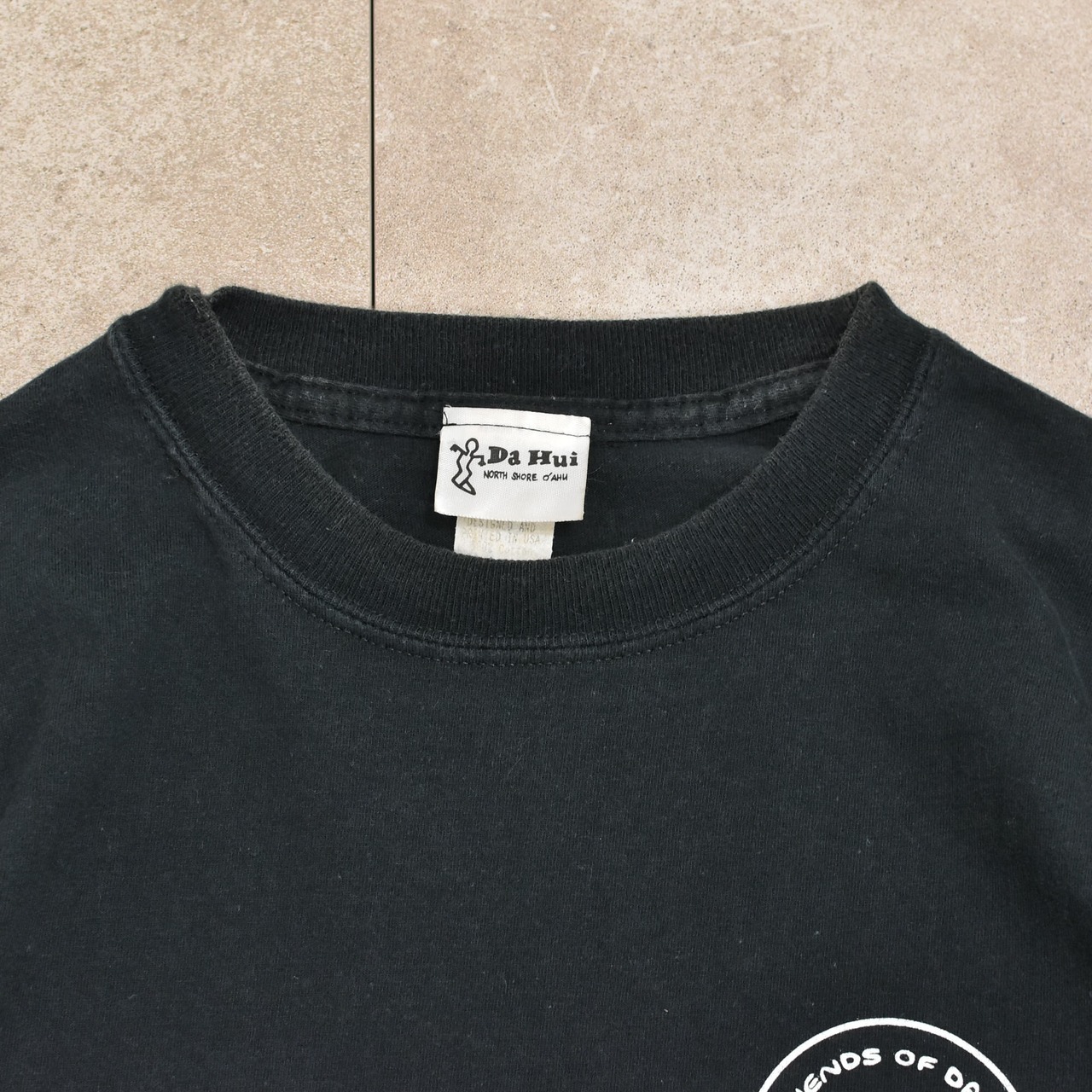 90s～ USA Da Hui logo printed T-shirt