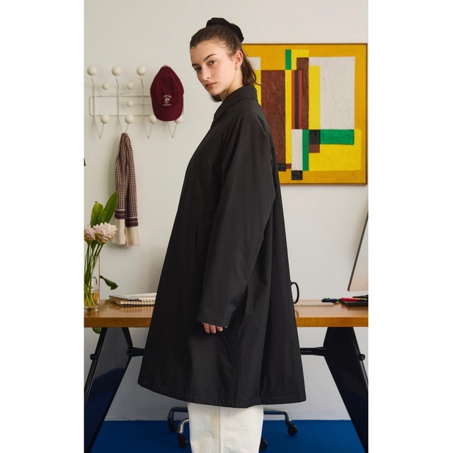 Oblada FEATHER COAT BLACK