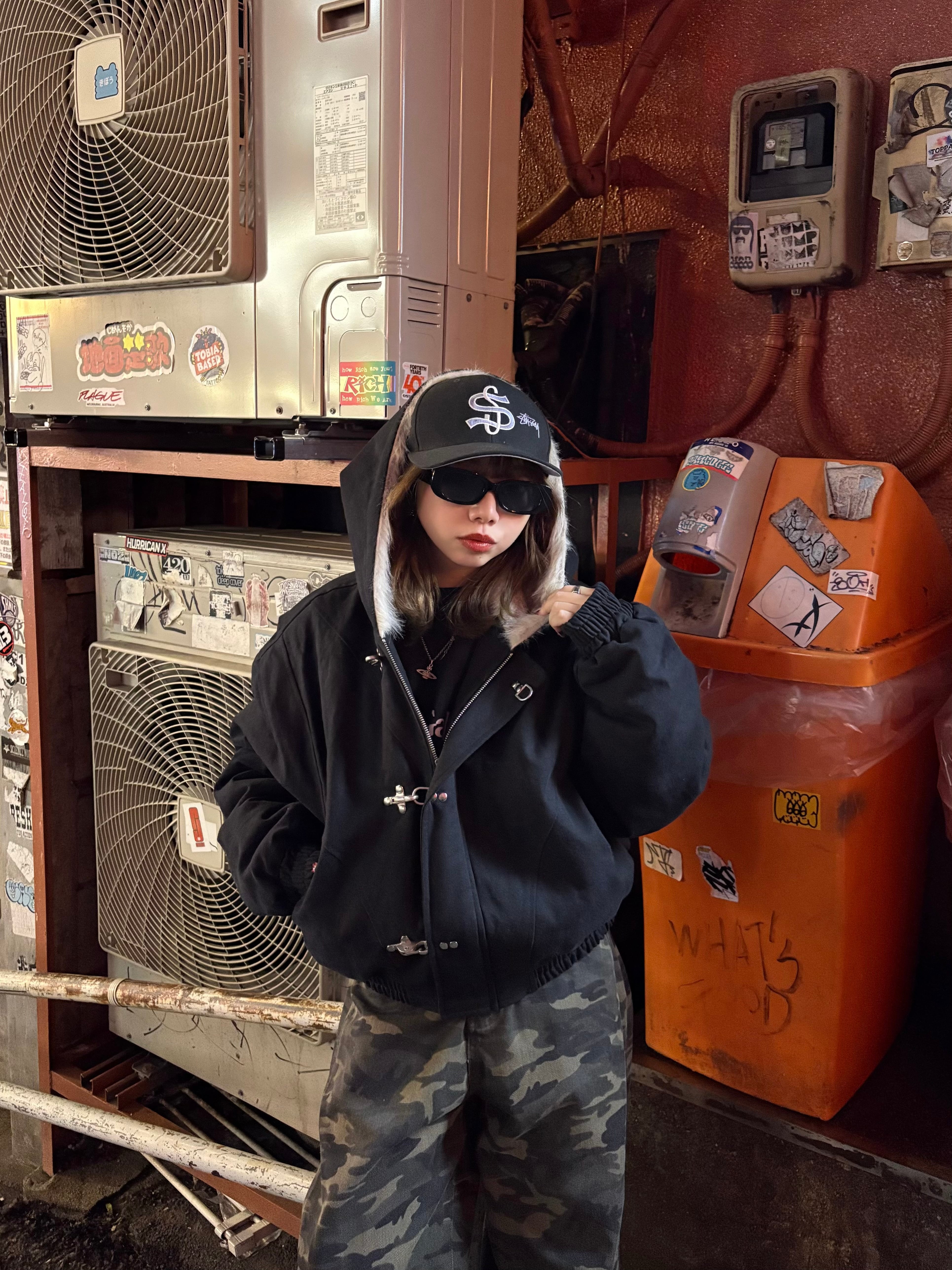 ファー付きファイヤーマンジャケット el1481 | elev fashion store