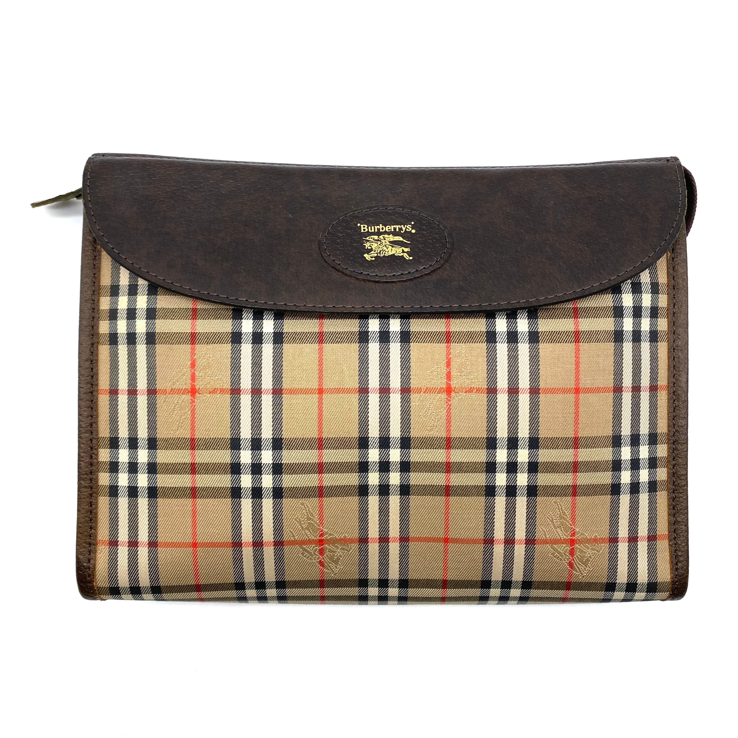 Vintage Burberrys Clutch Bag Nova Check / ヴィンテージ バーバリー 