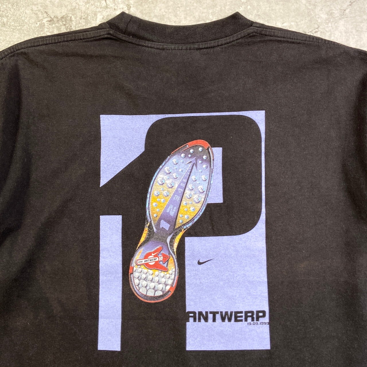 90年代 NIKE ナイキ ANTWERP 10 MILES プリントTシャツ スモールス 