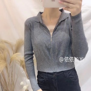 ハーフジップ ショートニット　AJ111-070