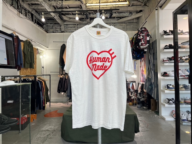 HUMAN MADE HEART LOGO TEE WHITE XL 49879