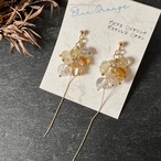 ルチルクォーツのピアス