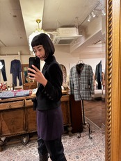 SONIA RYKIEL ブラック✖️パープル バイカラーテーラードジャケット