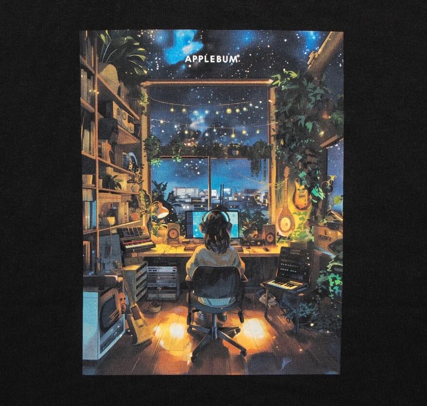 APPLEBUM】アップルバム “PERFECT MIDNIGHT” L/S T-SHIRT 12OZ