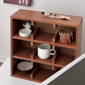 old cafe cup cabinet / オールド カフェ コップ キャビネット ディスプレイ カップ 棚 北欧 韓国 家具