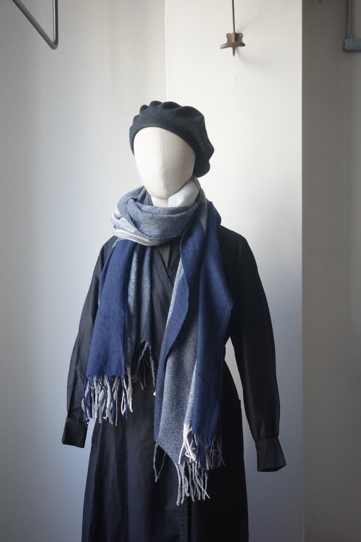 genre ジャンル / STOLE (GREY×NAVY×WHITE)