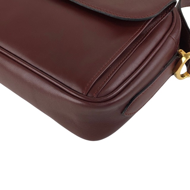 Cartier カルティエ マストライン ショルダーバッグ ボルドー ロゴ レザー vintage ヴィンテージ オールド vfnedy