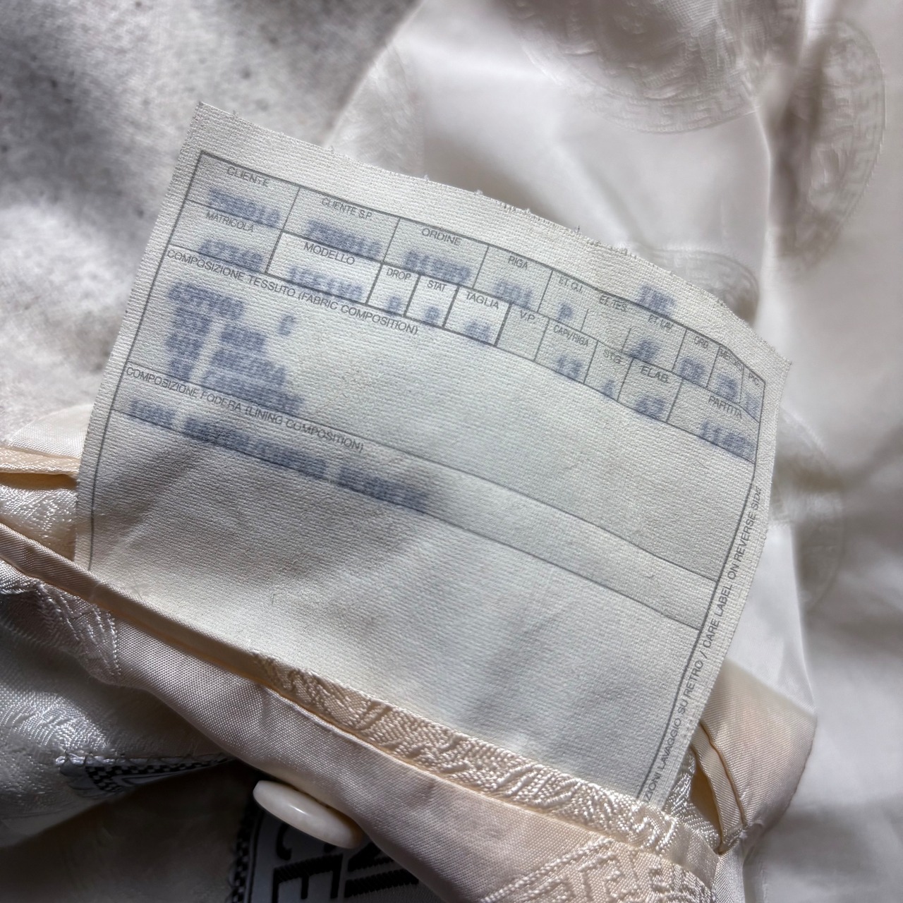 vintage GIANNI VERSACE angora nep tailored jacket