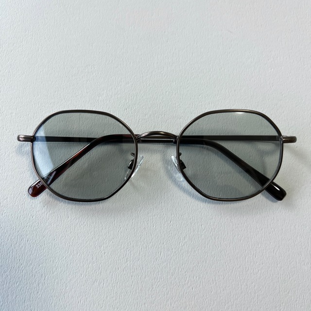 THE DAY SELECT | VINTAGE OCTAGON METAL SUNGLASSES | BROWN × GRAY | ヴィンテージ | オクタゴン | 八角系 | メタルフレーム | サングラス | TD-3386BR-GR