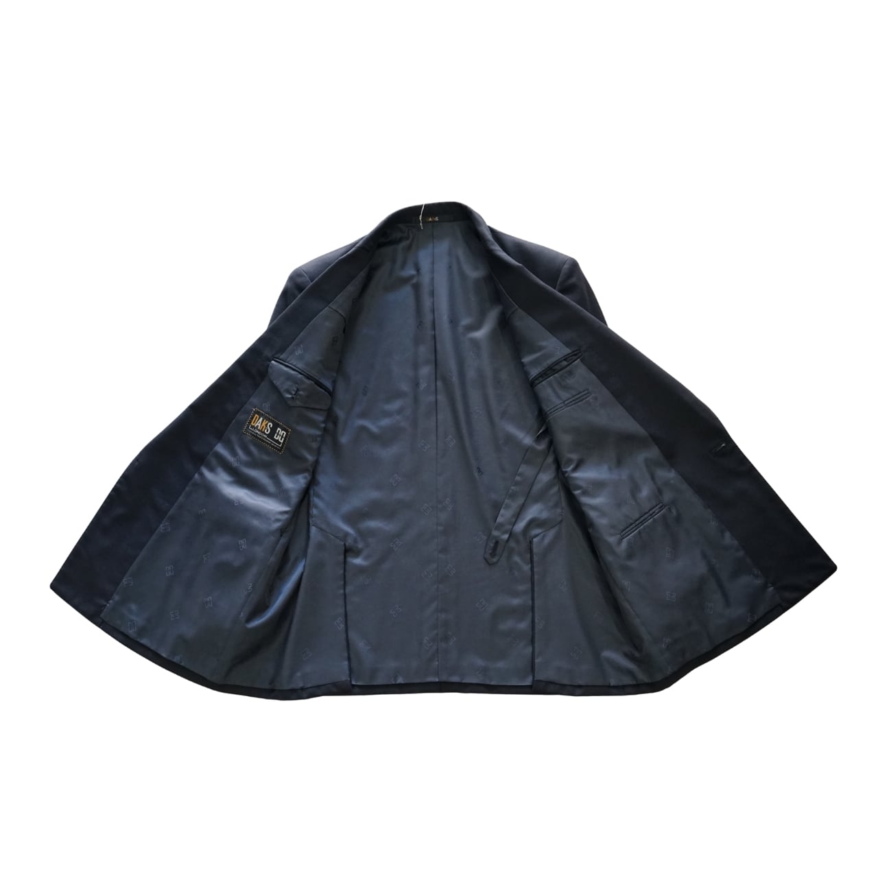 DAKS ダブルジャケット ネイビーブレザー 金ボタン M〜L程度｜NA360