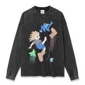 VINTAGE ストリート スリップ注意Tシャツ T909