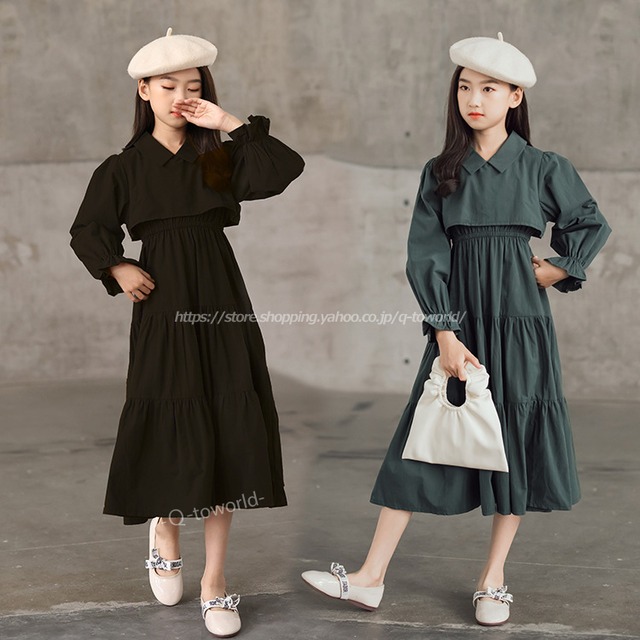 【120㎝-165㎝】女の子 ワンピース　フォーマル　全２色　ドレス　韓国版　男の子　韓国版　女の子　韓国子供服　子供服　キッズ　