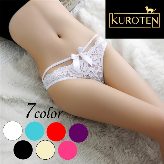リボンが可愛いパンツ　st-007　【定型郵便で送料無料】　ショーツ　パンツ　レディース　レース　女性用　下着　ランジェリー　セクシー