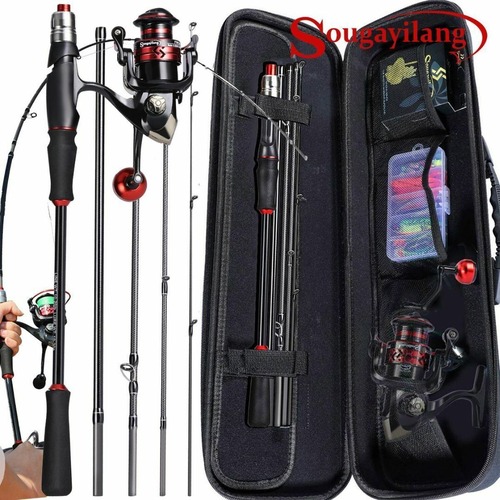 初心者向けの釣り道具フルセット 1.8m/6ft #1000 5本 カーボンファイバー