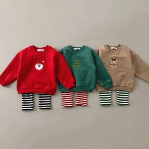 【BABY&KID】クリスマスロゴボア厚手トレーナー