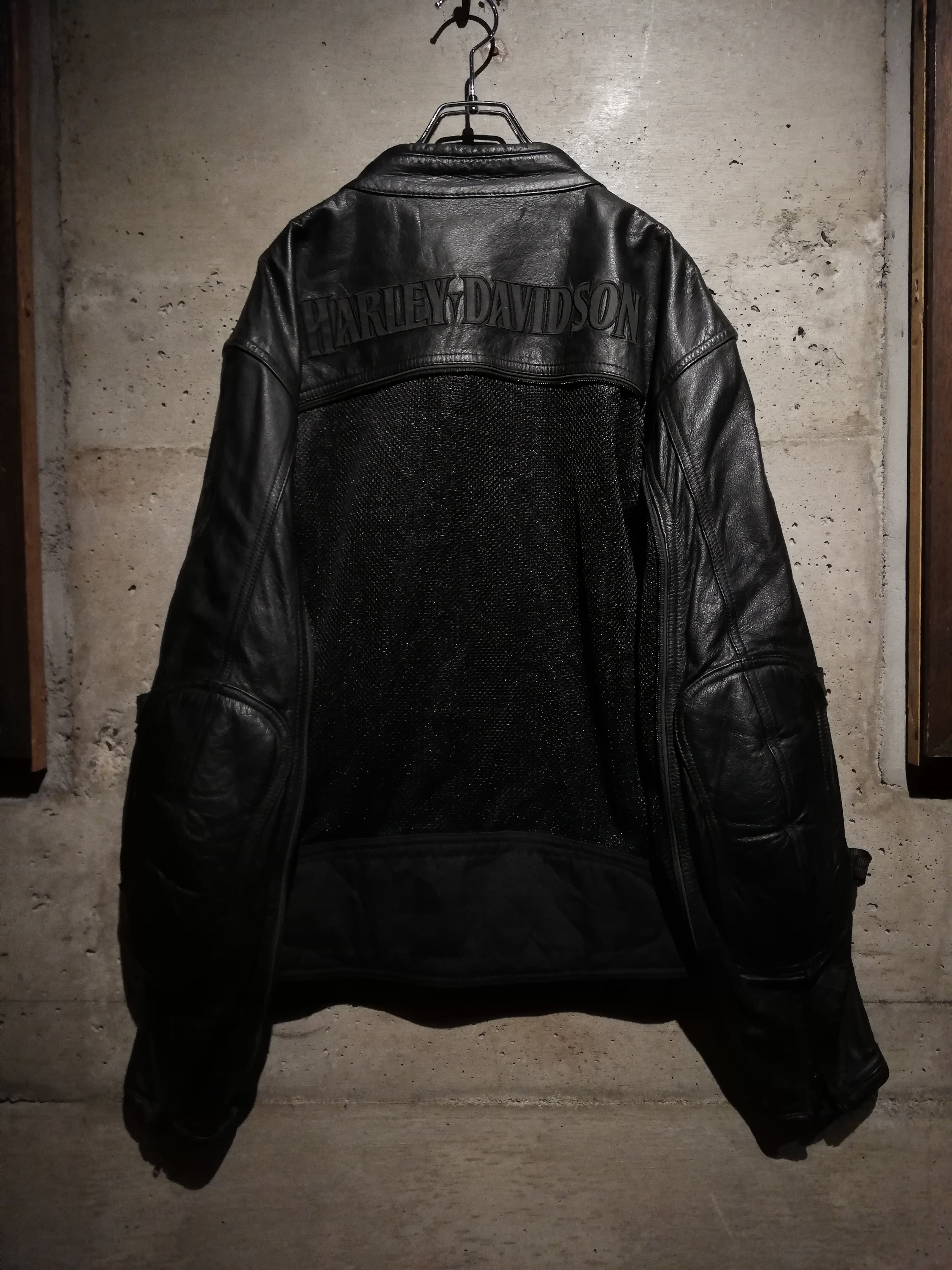 Caka】“HARLEY DAVIDSON” ”2WAY“ Embroidery Design Vintage Loose