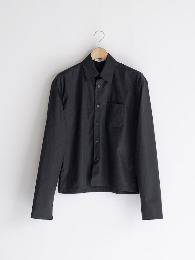 RIER　SHIRT MINI　BLACK POPELINE　SHT25 PPL