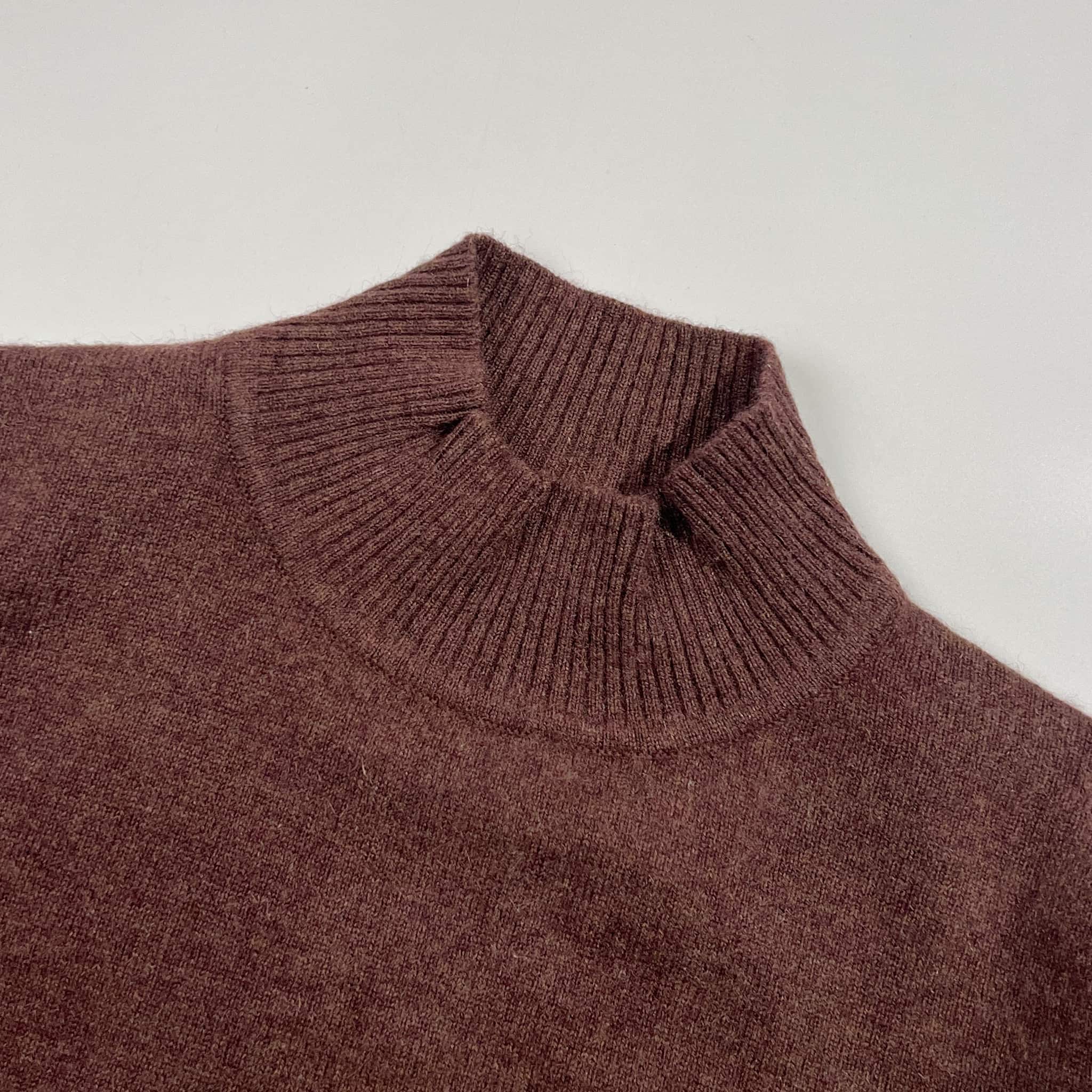 カシミヤ100% laruvix ラルビクス ニット セーターM/ブラウン