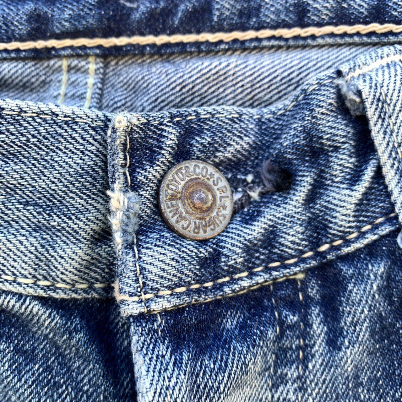 SUGAR CANE 14.25oz. DENIM 1947 REMAKE AGED MODEL (REGULAR STRAIGHT