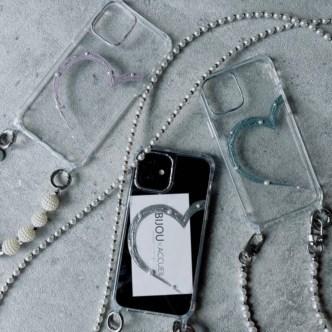 推し活スマホケース【metallic openHeart】iPhone17series