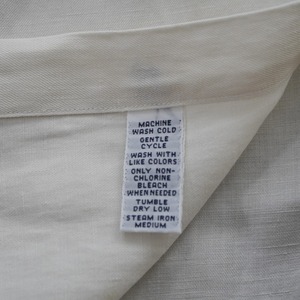 Ralph Lauren LINEN SILK COTTON shirt Ivory [XL] 古着