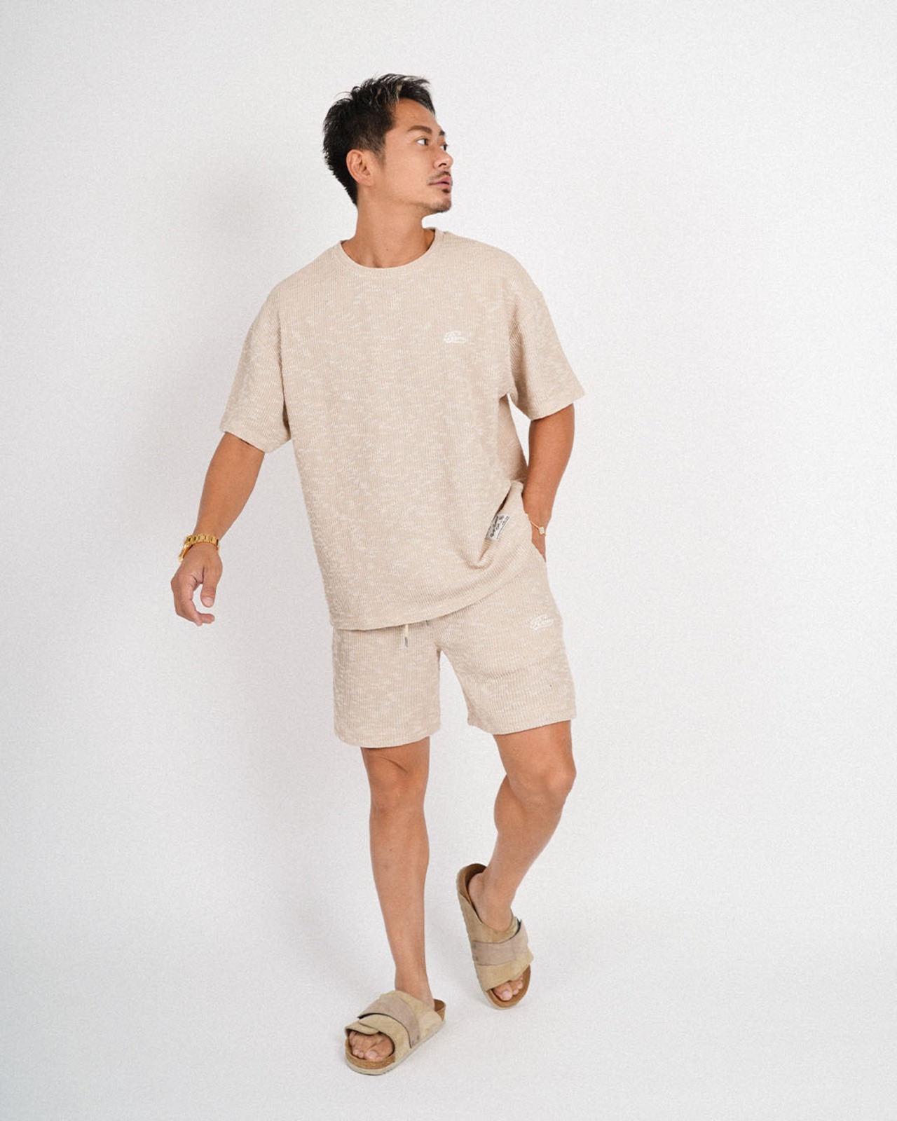 【#Re:room】SHEER SLUB KNIT T-SHIRT［REC912］