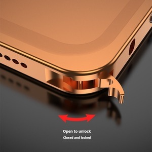◆iPhone 17/Pro/Pro Max/Air◆ Lock Metal Frame + Camera Cover Case / ロック メタルフレーム + カメラ カバー スマホケース