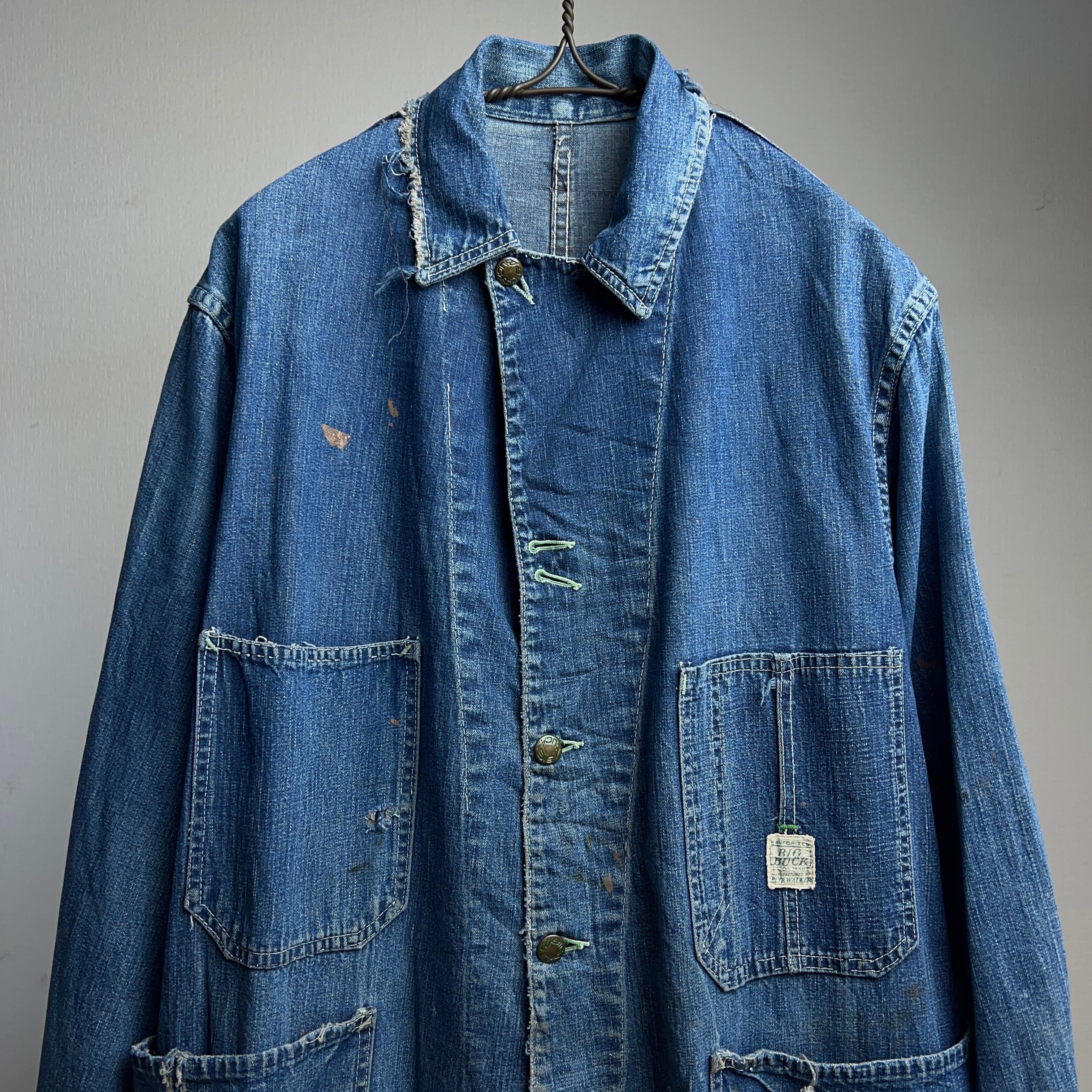 40's~50's “BIG BUCK” DENIM COVERALL JACKET 40年代 50年代 デニムカバーオール【0801A51】【送料無料】 | 【公式】Thrift Tokyo & TAROCK 古着・ヴィンテージ通販 40's~50's “BIG BUCK” DENIM COVERALL JACKET 40年代 50年代 デニムカバーオール【0801A51】【送料無料】 | 【公式】Thrift Tokyo & TAROCK 古着・ヴィンテージ通販