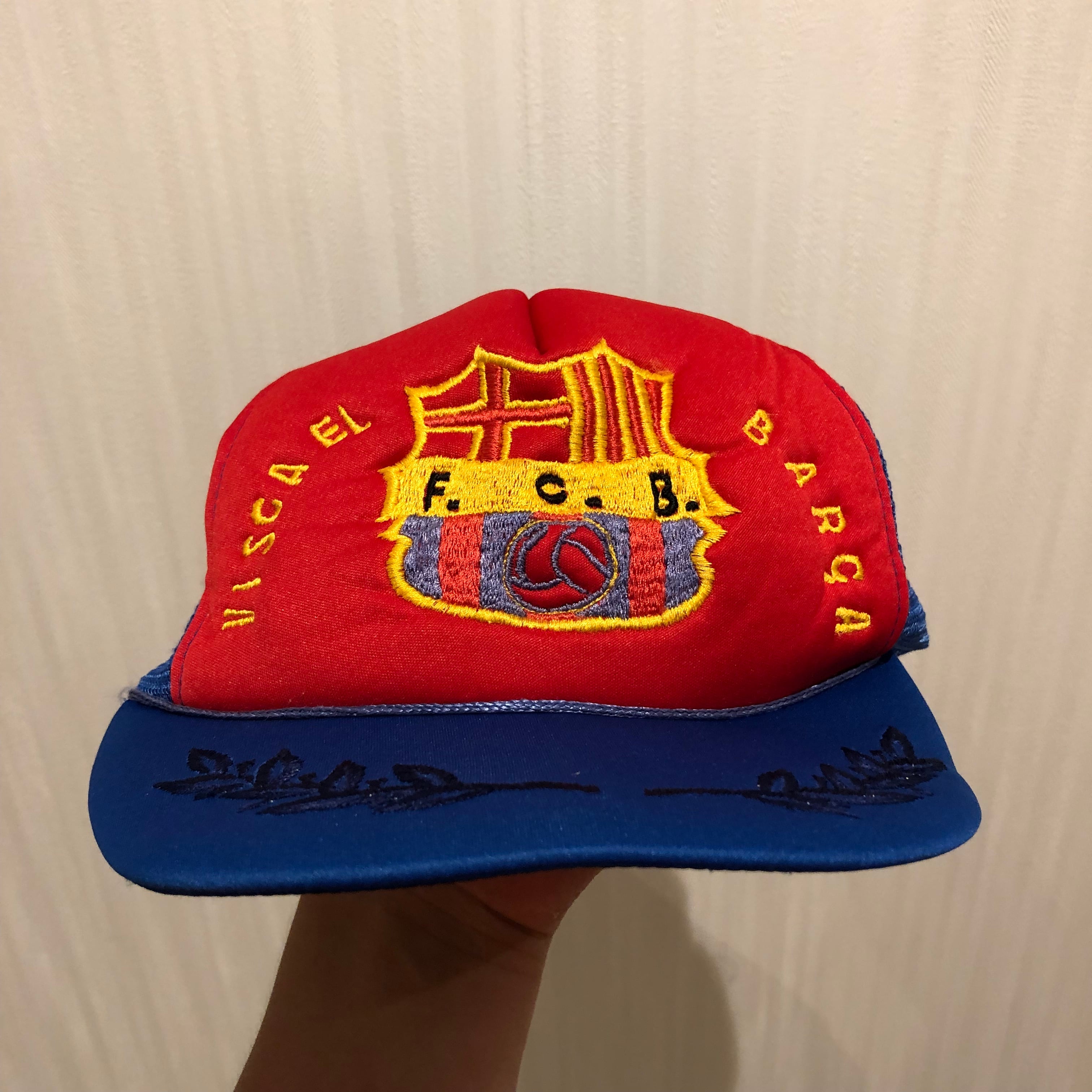 80s F.C.BARCELONA mesh cap【高円寺店】
