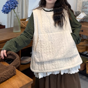 ビッグポケットドット柄ベスト ・9306 ビッグポケットドット柄ベスト ・9306