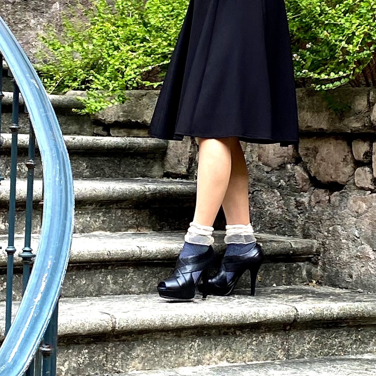 レースフリルデニムソックス | 足属 ZOKZOK