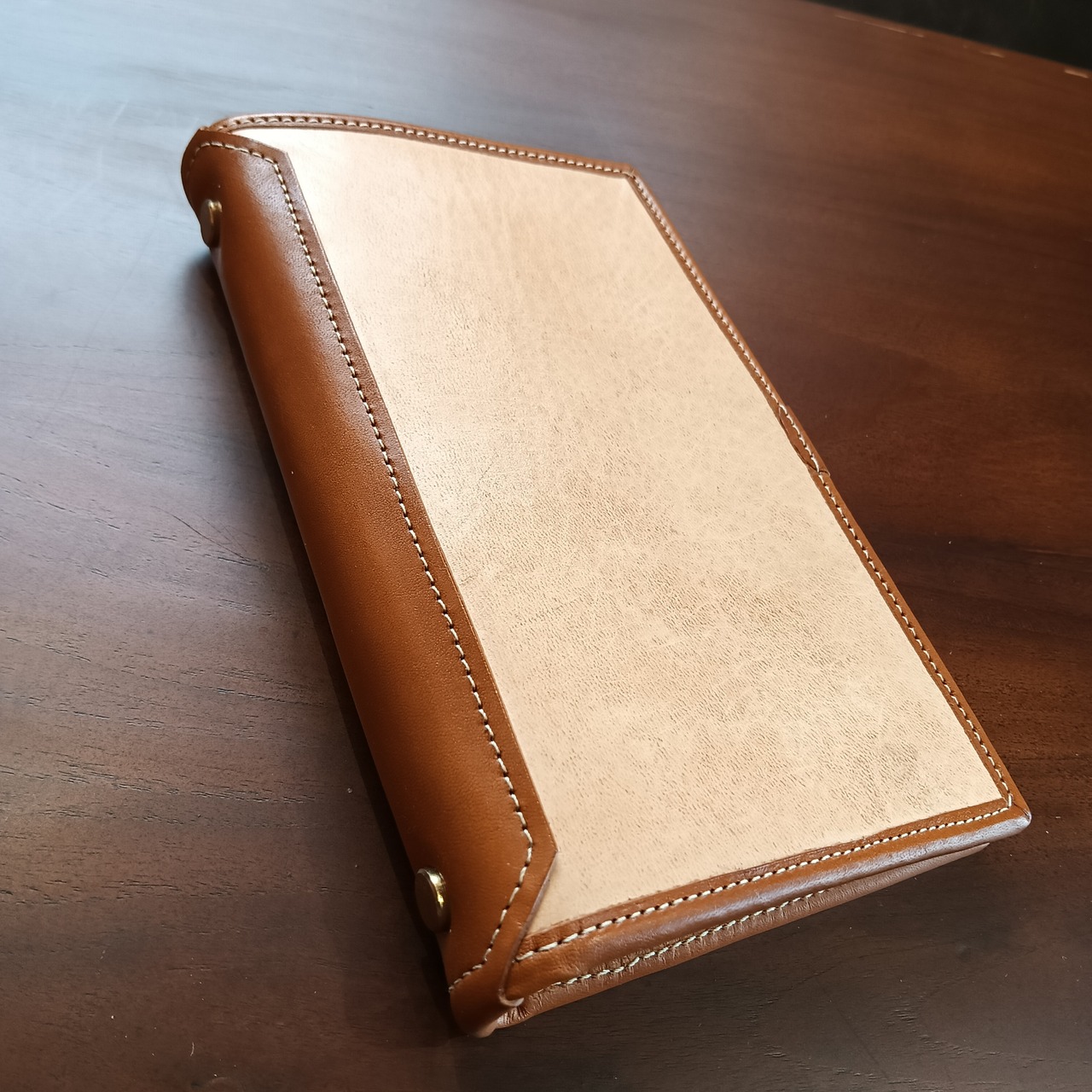 【希少】特別な価値ある「一点もの」*鹿革B6システム手帳・バインダー~バイブルサイズ【ジビエレザー】