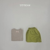 【取寄】SOYBEAN ジャムストライプ上下セット|秋服|韓国子供服| 26/AT