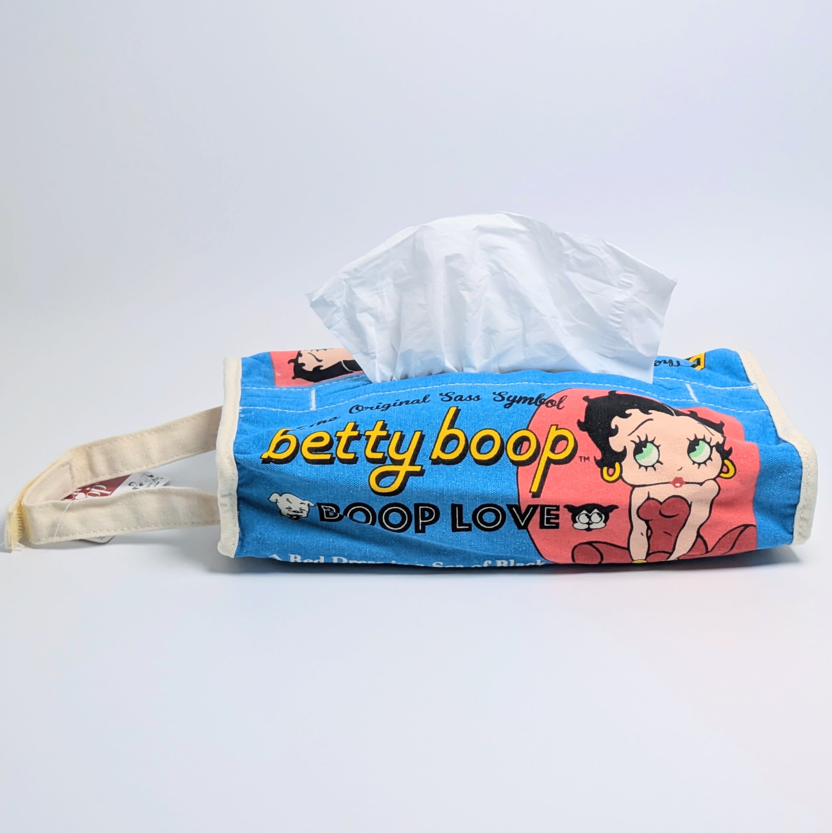 ✨️ティッシュのドレスアップに♡✨️ Tissue Cover / ティッシュカバー 吊り下げ / ティッシュケース【 Betty Boop ( ベティ・ブープ ) 】BLUE