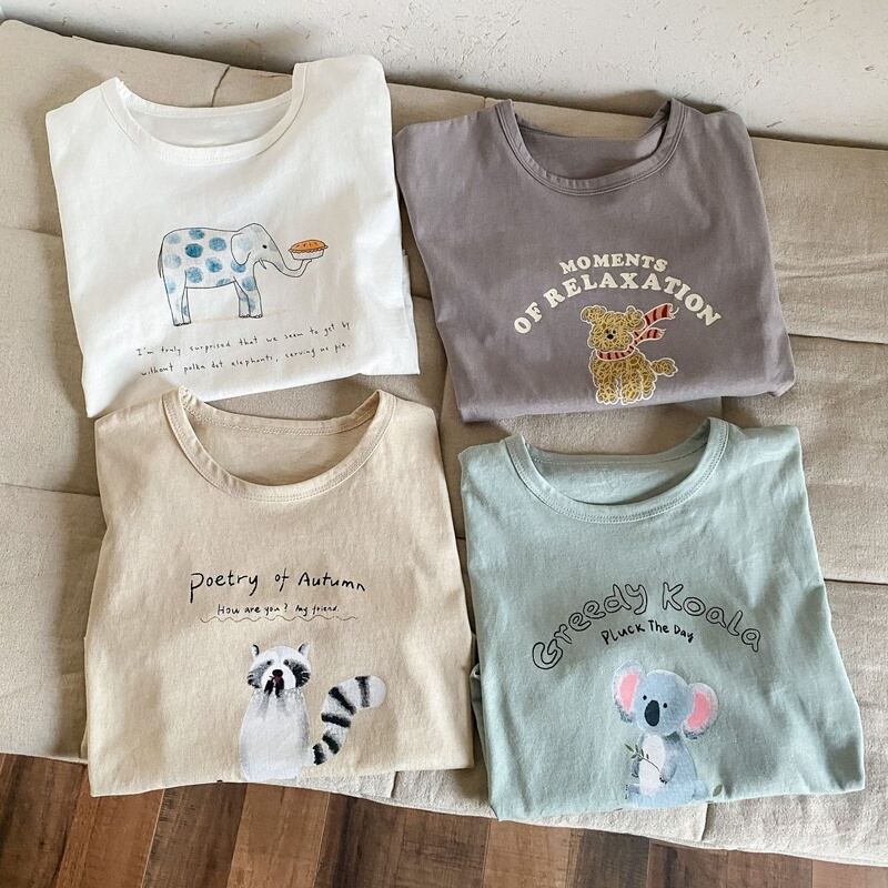 【BABY&KID】2025新作 アニマルショートTシャツ