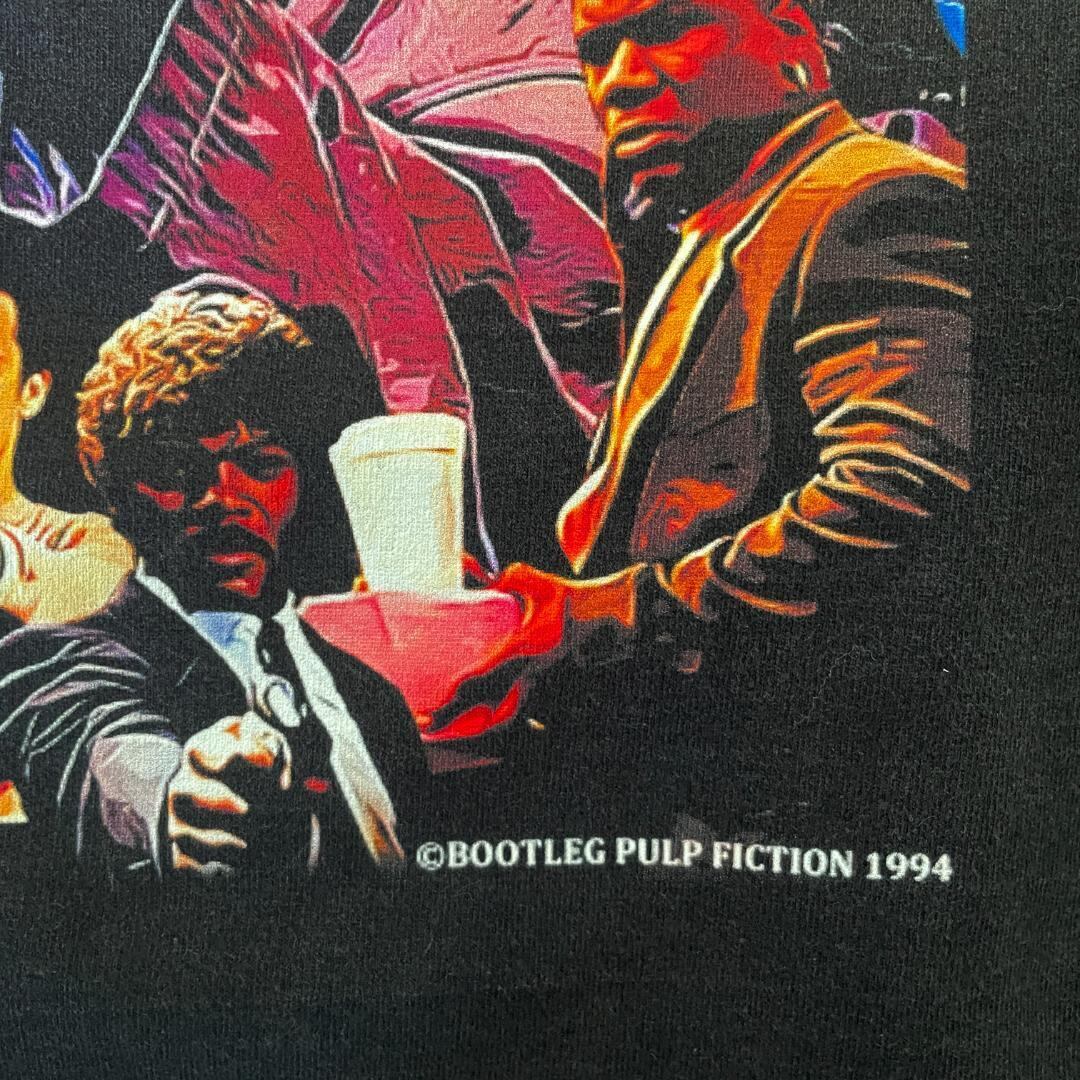 Tシャツ パルプフィクション タランティーノ 映画 ムービー 両面 黒