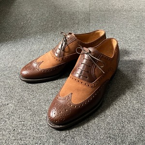 "未使用品" Enzo Bonafe COMBINATION WING TIP SHOES《7 1/2》