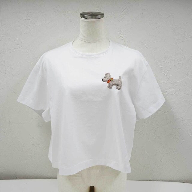 DEMODEE　TEE  DOG   WHITE