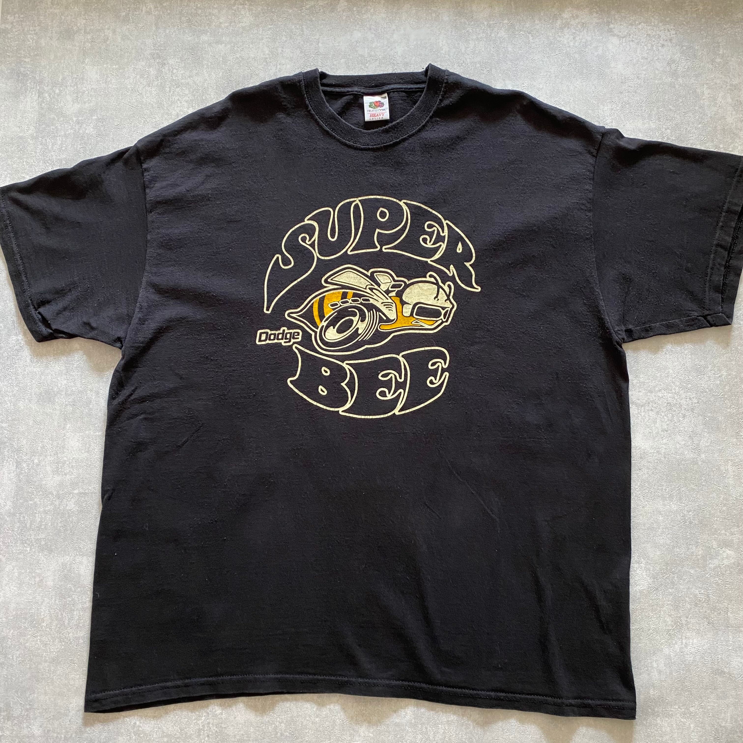 made in Morocco FRUIT OF THE LOOM SUPER BEE cotton T-shirt{モロッコ製 FRUIT OF THE LOOM スーパービー コットン Tシャツ 古着 メンズ USED }ユニセックス