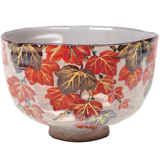 山川巌 作　乾山 蔦茶碗