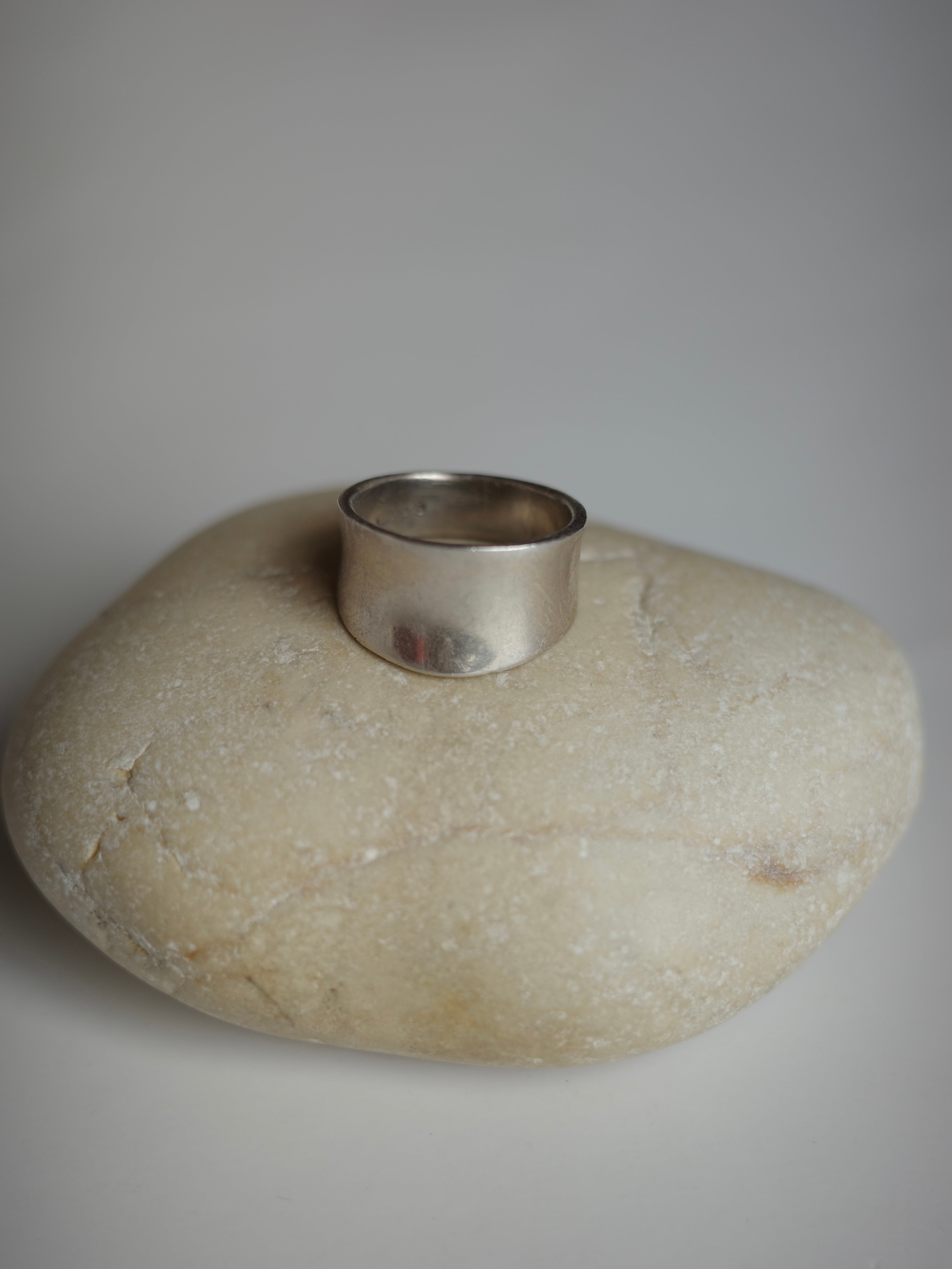 〈vintage silver925〉wide band ring