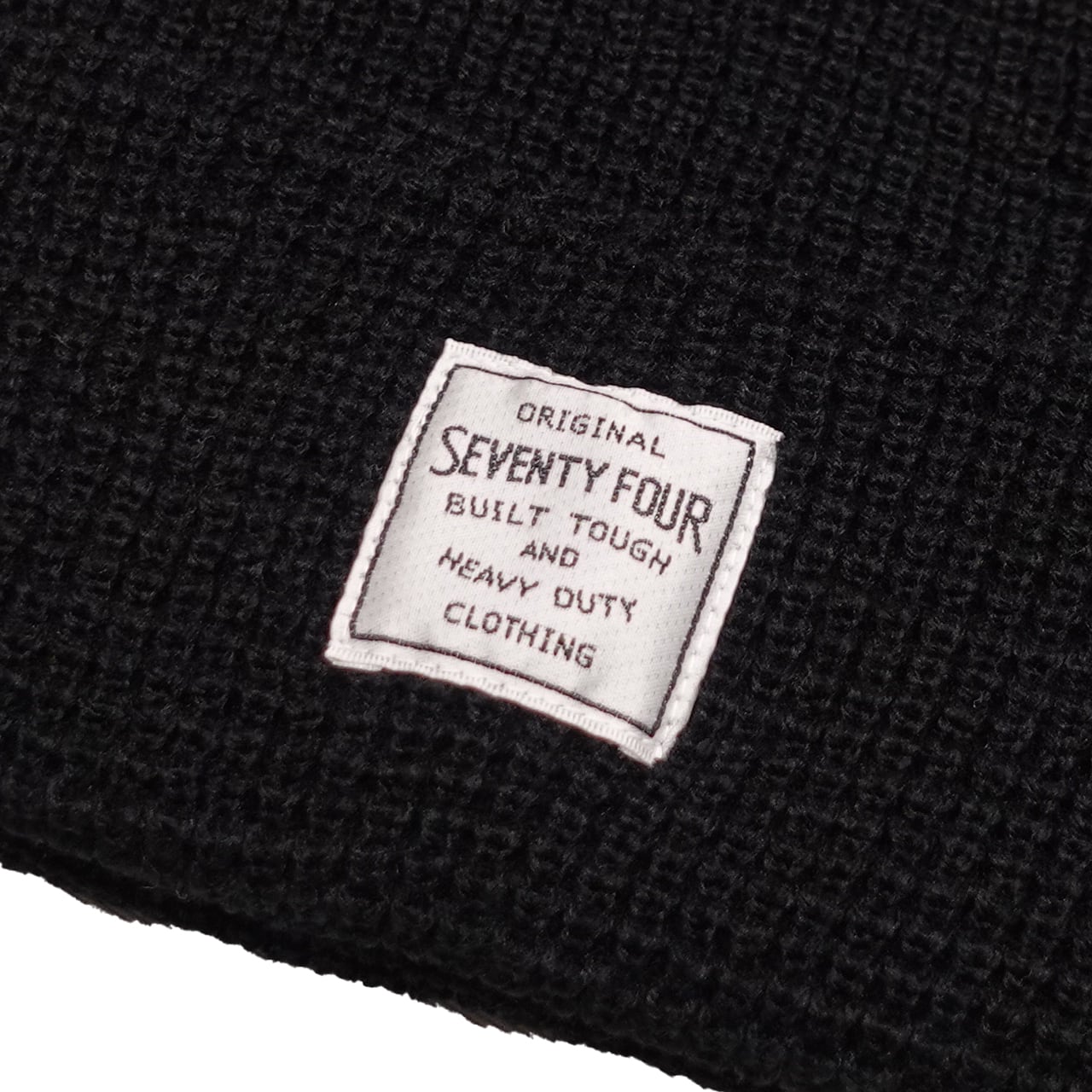 SEVENTY FOUR セブンティーフォー 編みニット ハット ブラック