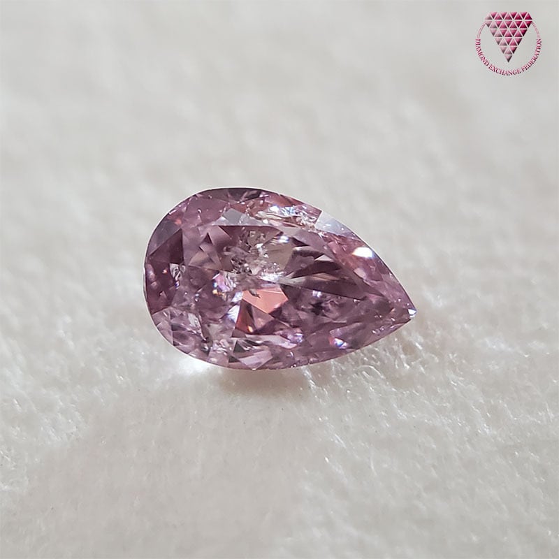 0.060ct 天然ピンクダイヤ FANCY PURPLISH PINK天然ピンクダイヤルース