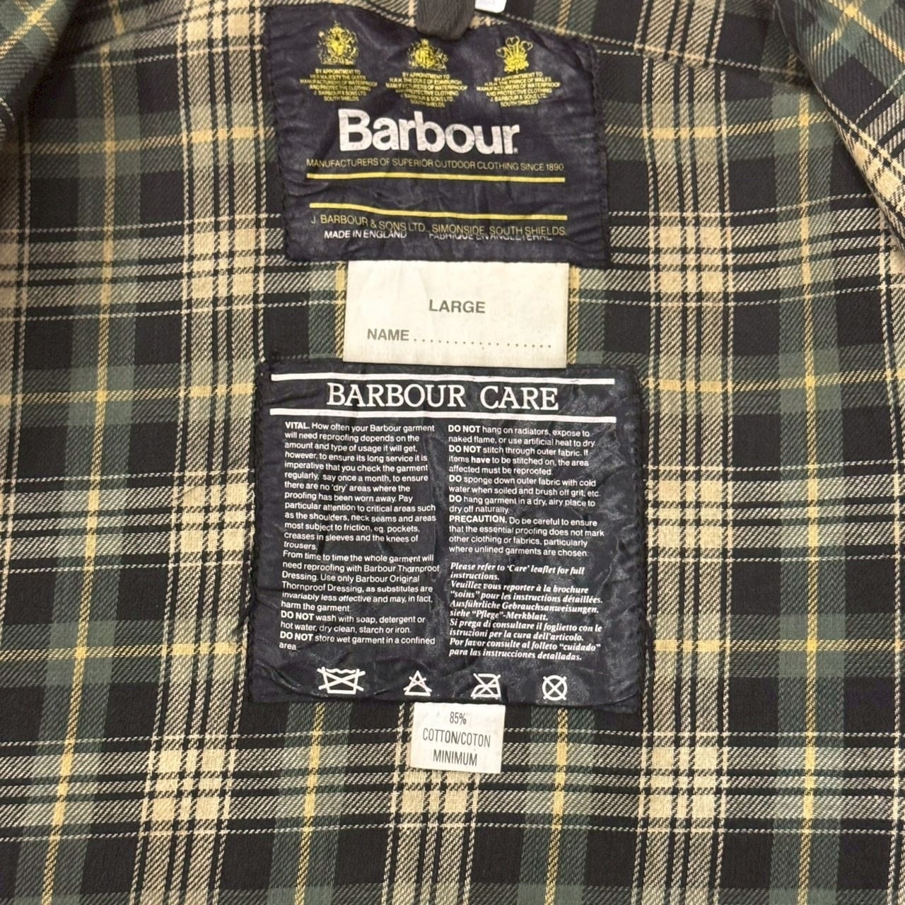名作】90's BARBOUR Spey Jacket | spike osu