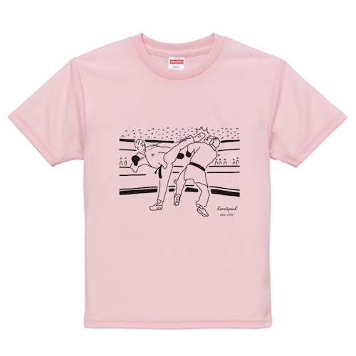 ベビーピンク組手ドライTシャツ【受注生産】