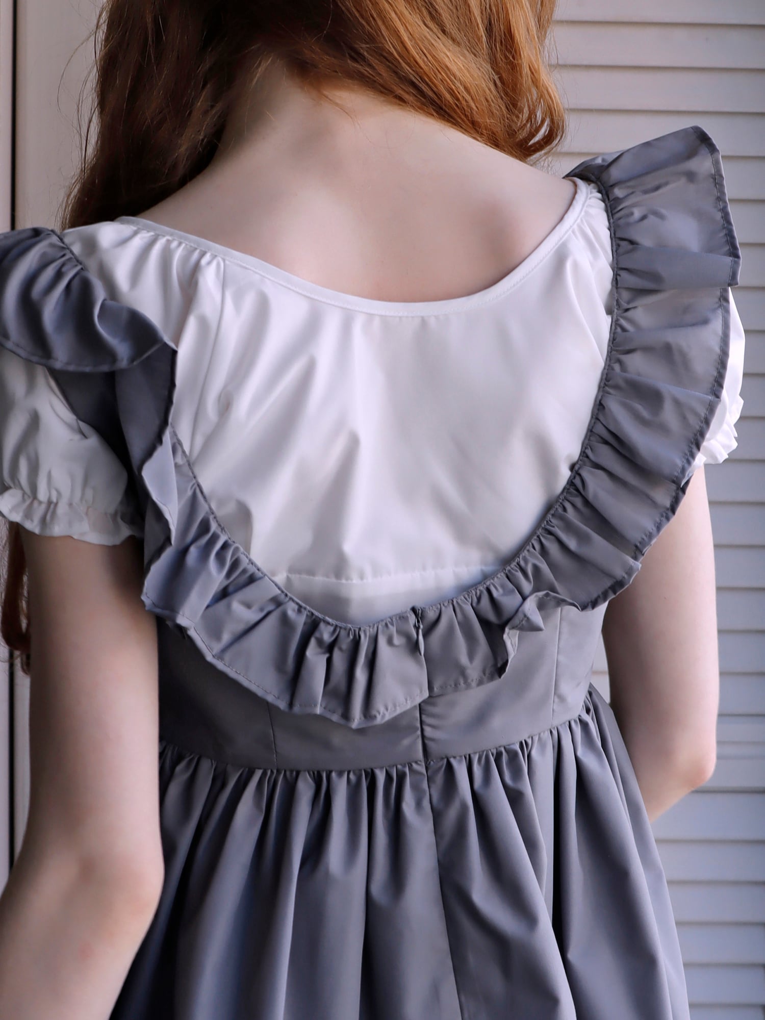 PETIT APLON TOP -GRAY- | mieya mieya