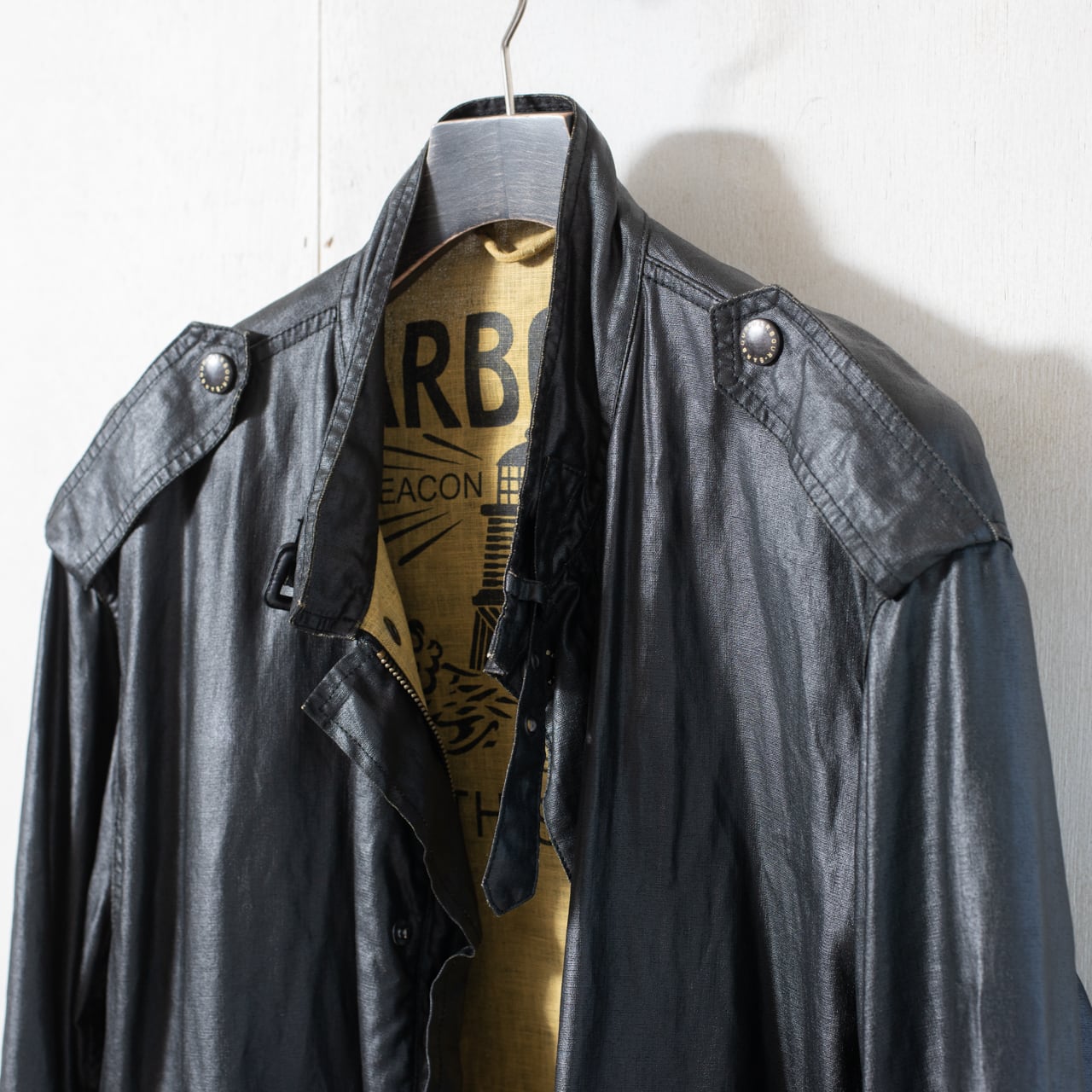 Duralinen Flyer jacket Black 3crest Large @2000s e3049c | British Duralinen Flyer jacket Black 3crest Large @2000s e3049c | British