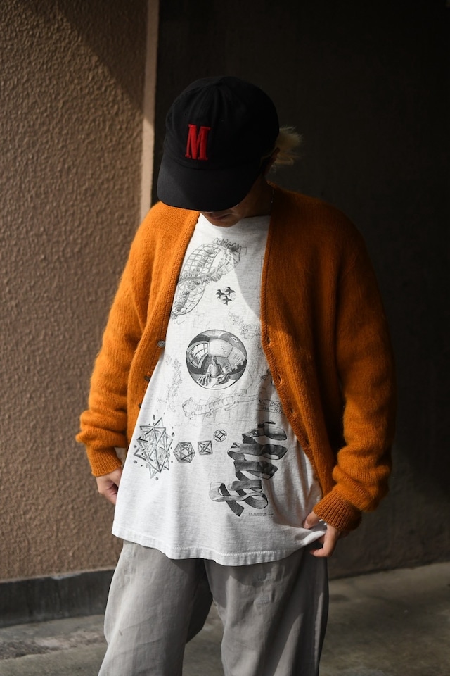 OK／60's "NATIONAL" mohair knit cardigan